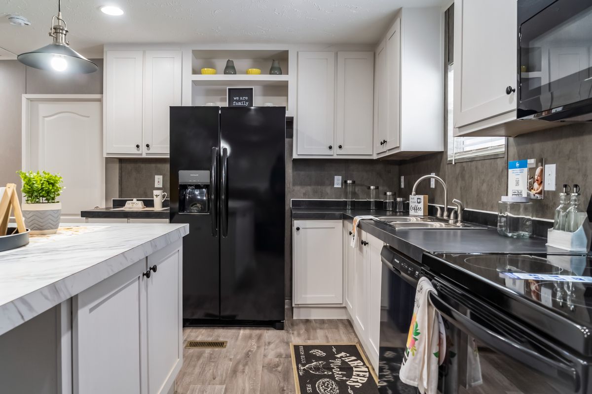 kitchen, white cabinets