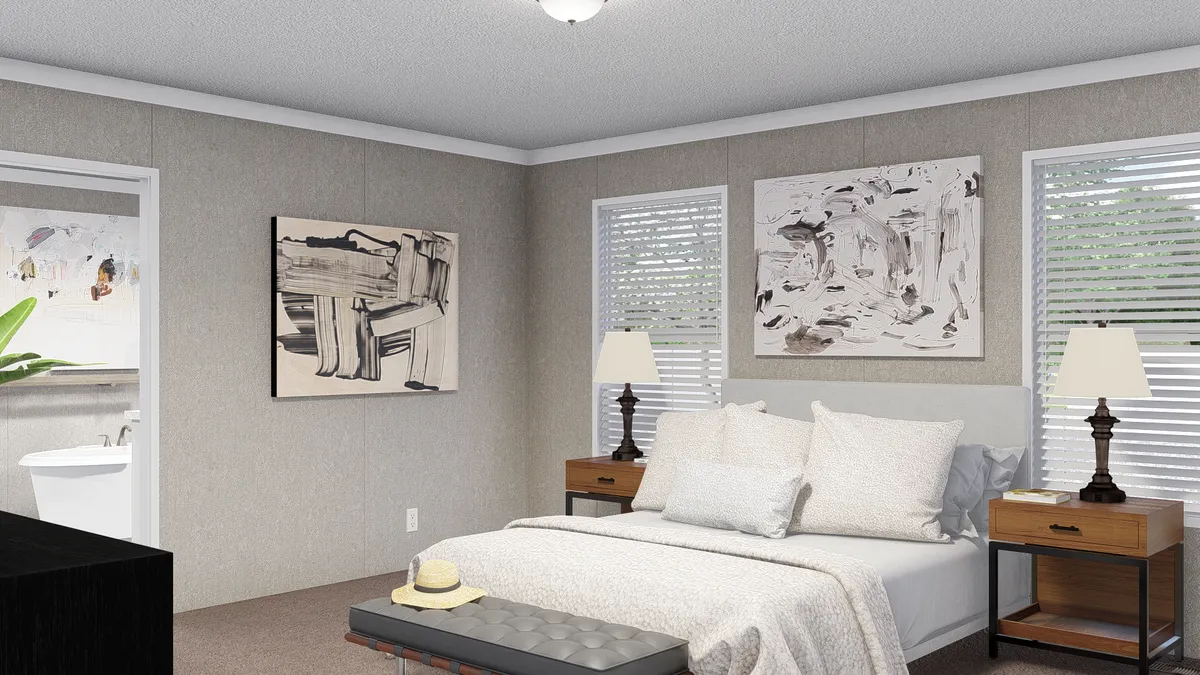 3D rendering, bedroom