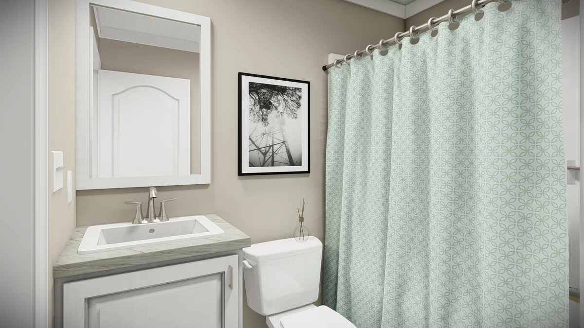 10fee88b-74b6-44ad-88e8-055293a05594 A 3d rendering of a bathroom with a shower curtain.