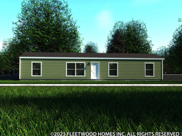 A rendering of a mobile home.