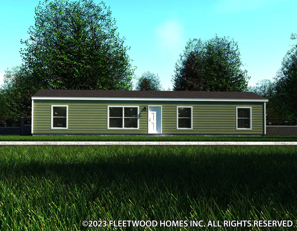 A rendering of a mobile home.