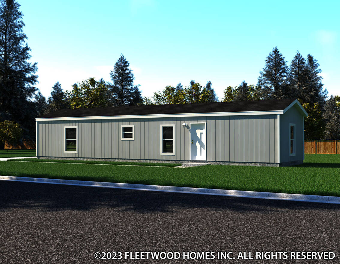 A rendering of a mobile home.