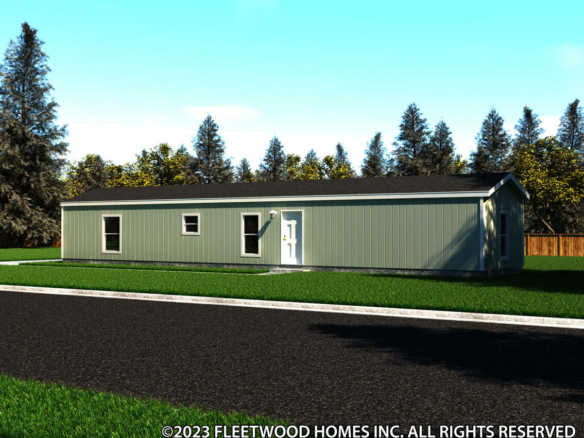 A rendering of a mobile home.