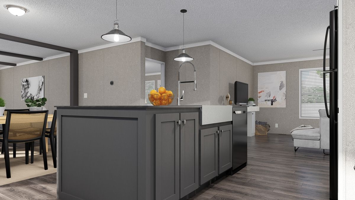 3d rendering, kitchen