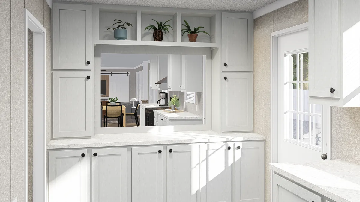 white cabinets