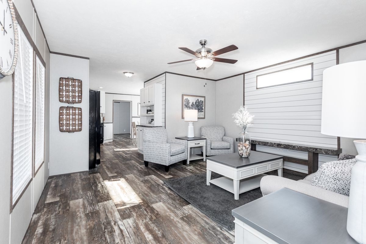mobile home, living room