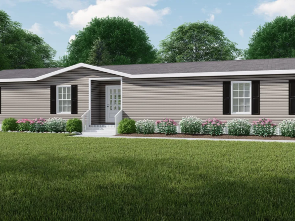 A rendering of a mobile home.