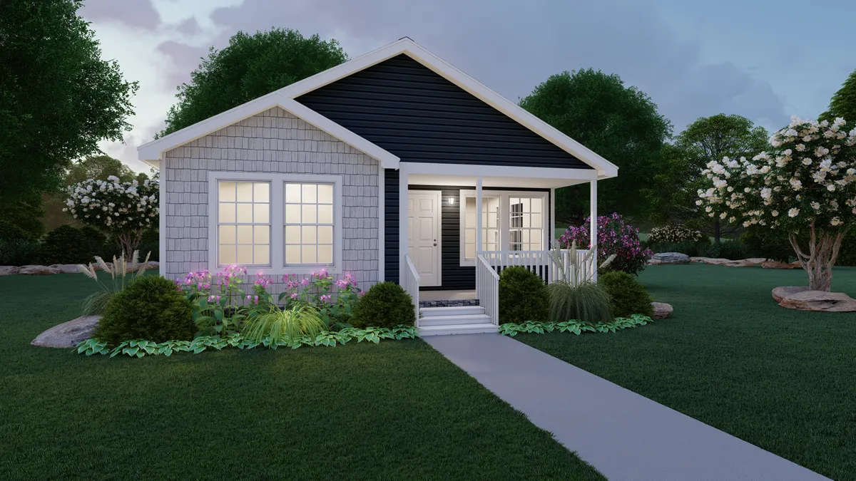 8221d30b-dd61-4d1c-9552-98a223fc0b6c A rendering of a small house with a front porch.