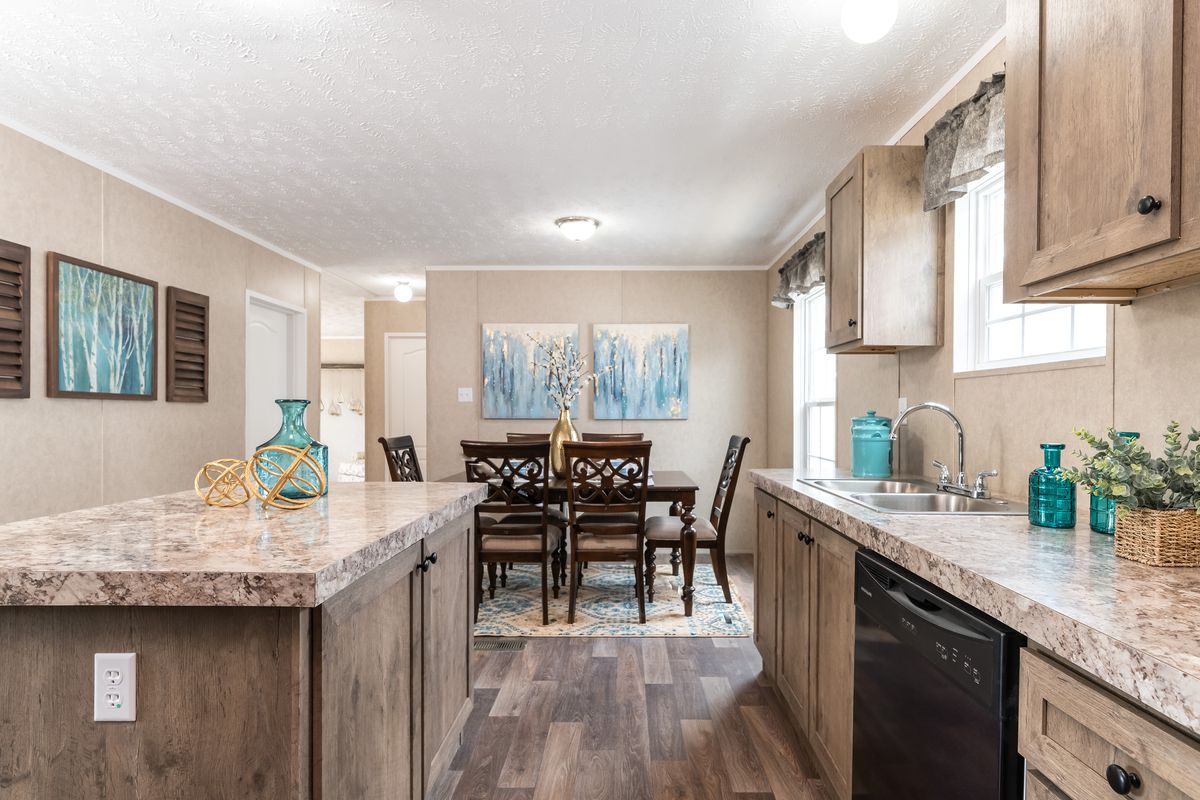 mobile home, hardwood floors