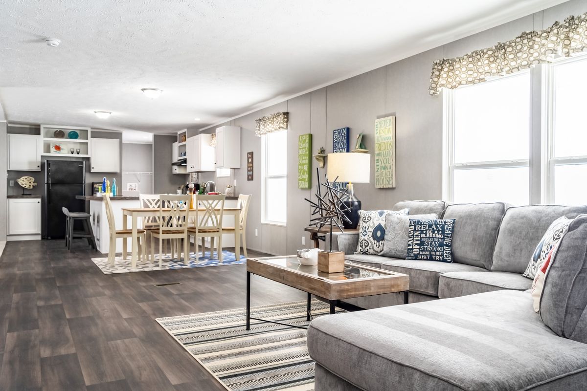 mobile home, living room