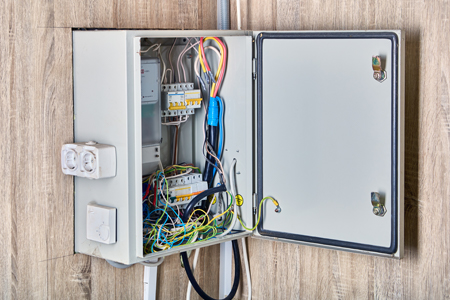 Open electrical box
