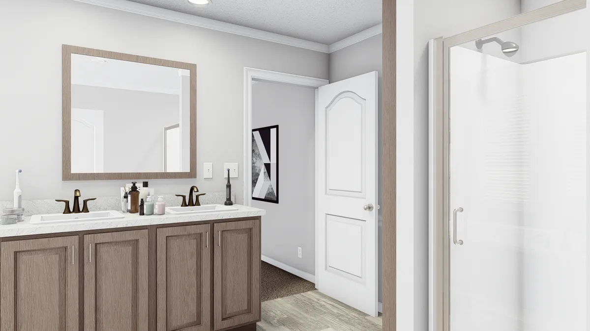 adf66aef-e273-4c36-9c49-85b399cda1ff A 3d rendering of a bathroom with a walk in shower.