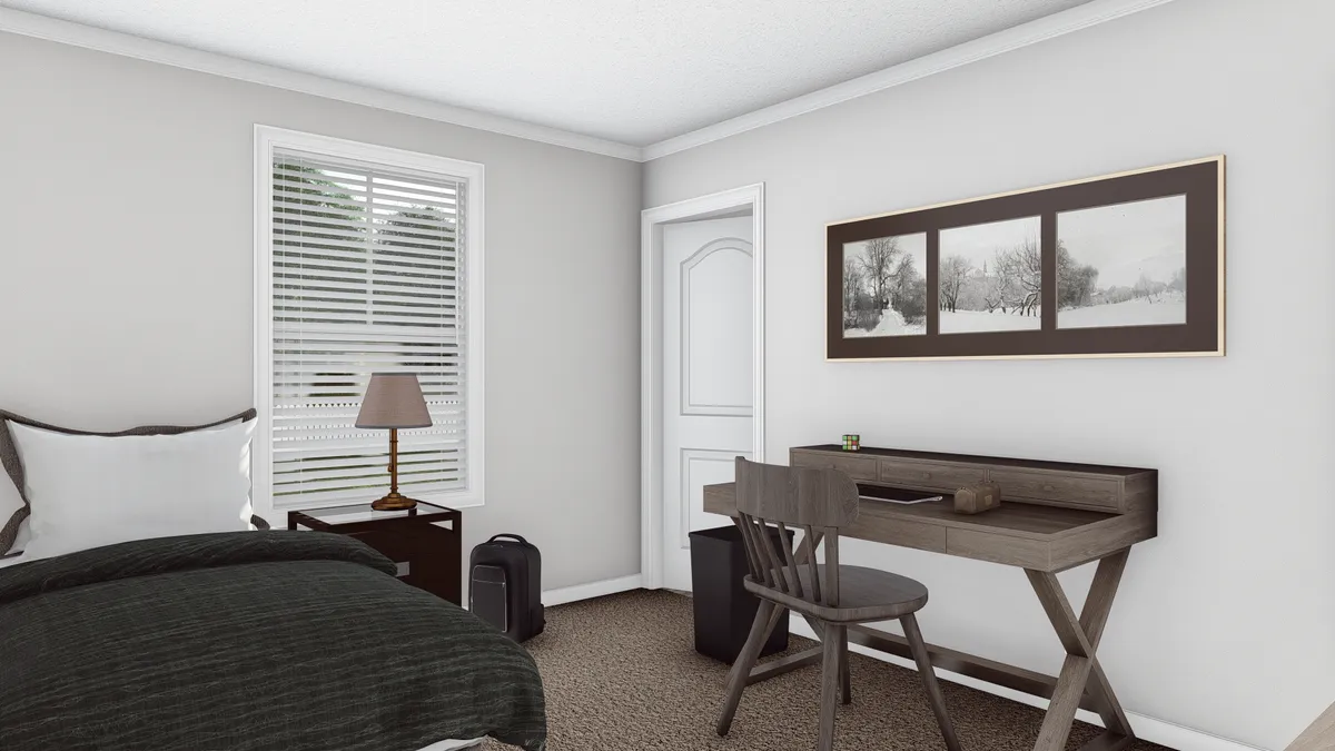 ba646216-0be8-4b0c-8c81-8fb91dd892a8 A 3d rendering of a bedroom with a bed and desk.