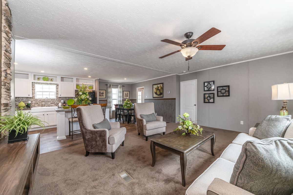 mobile home, living room