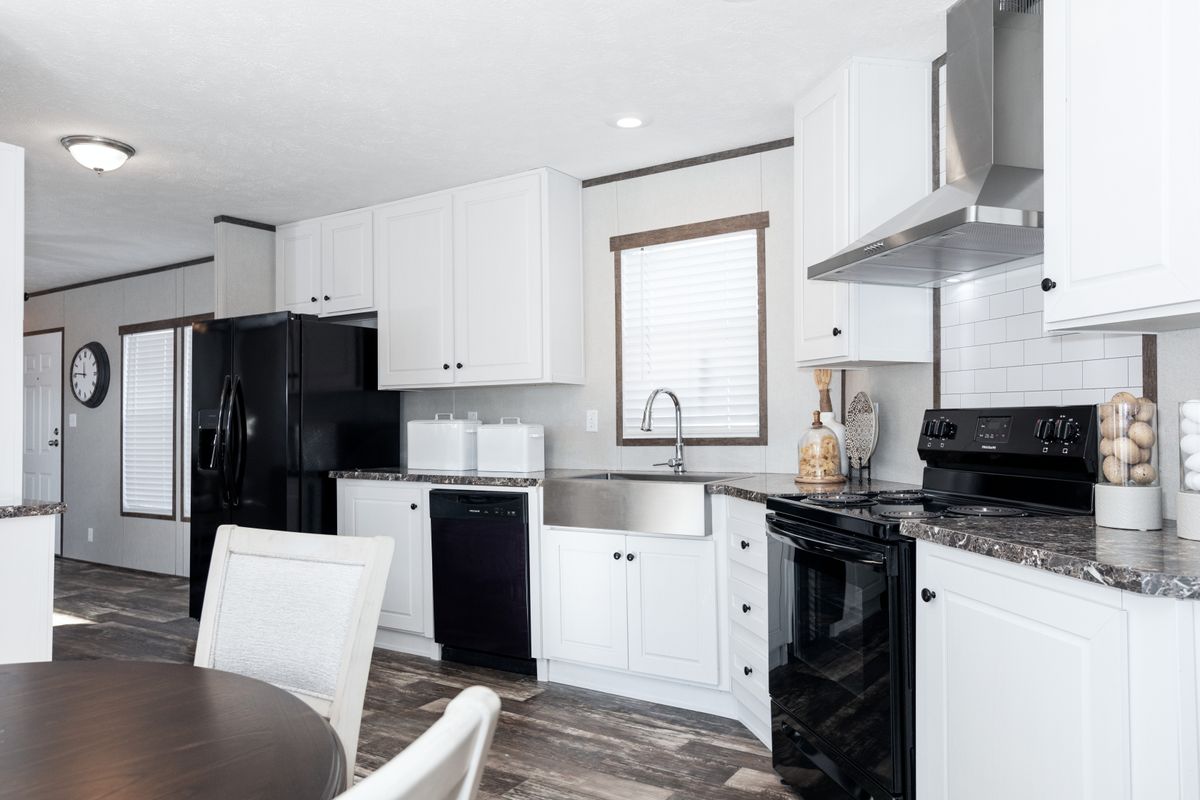 kitchen, mobile home