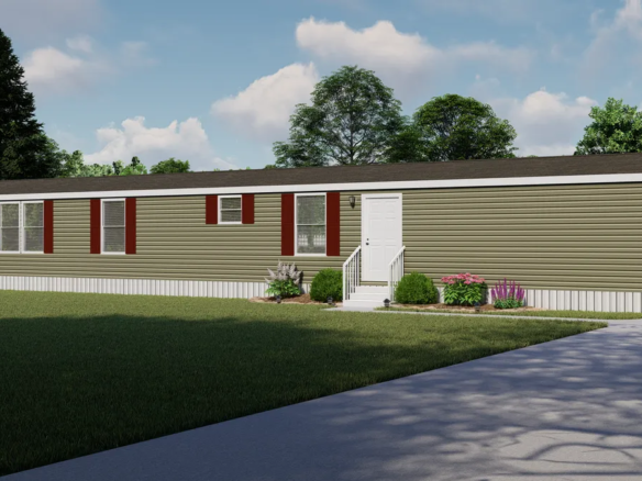A rendering of a mobile home.