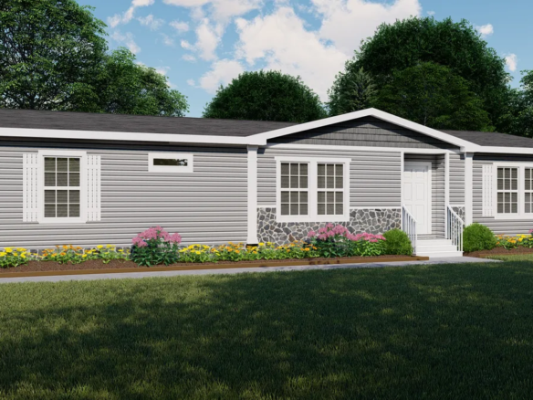A rendering of a mobile home.