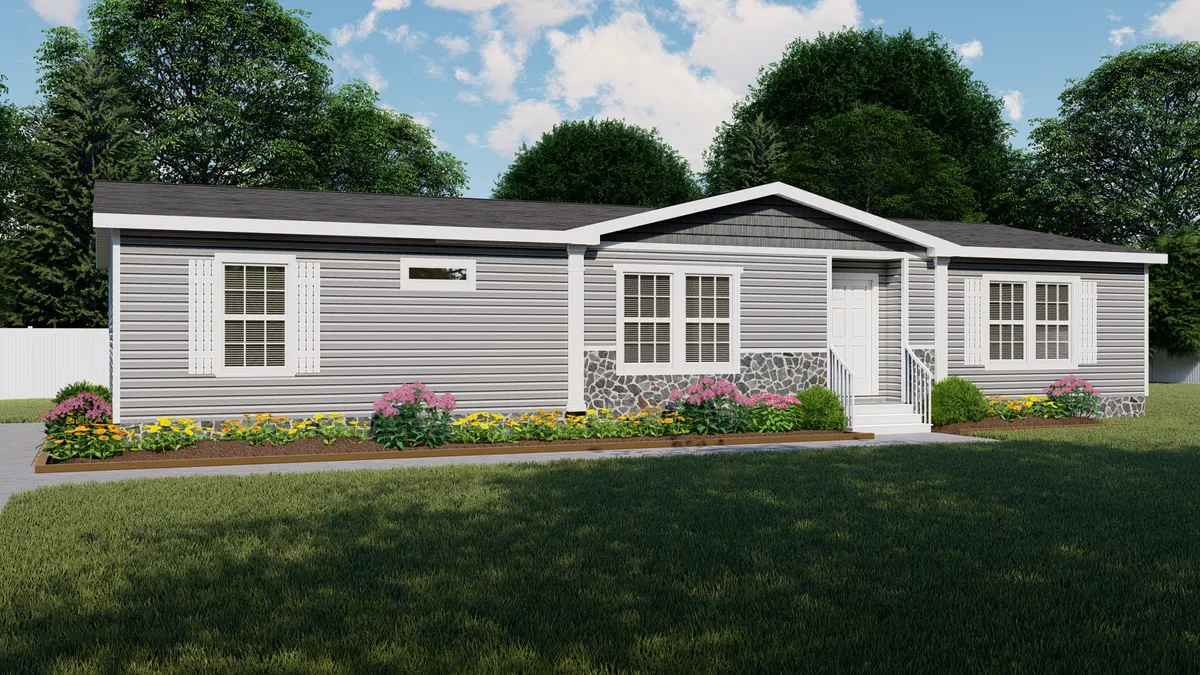 A rendering of a mobile home.