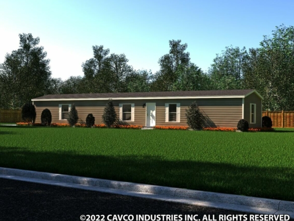 A rendering of a mobile home.