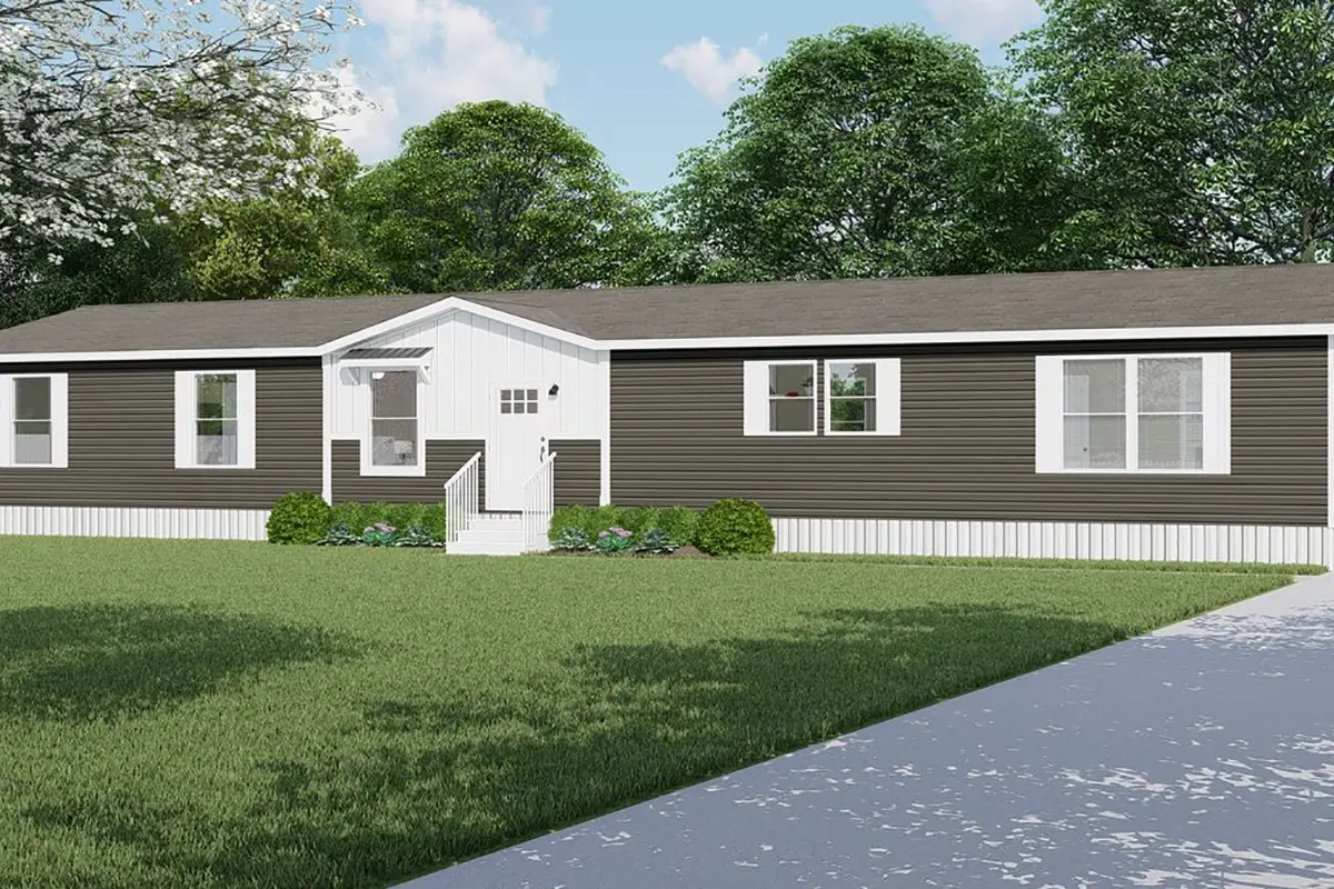 A house with a lawn and a sidewalk.